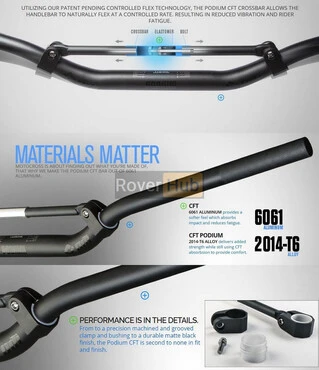 Мото кермо ODI MX Handlebars, "CFT" Podium, Champ-907 Black