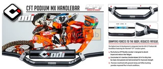 Мото кермо ODI MX Handlebars, "CFT" Podium, Champ-907 Black