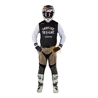 Мото Джерсі TLD Scout GP Jersey RIDE ON [BLACK/WHITE] L