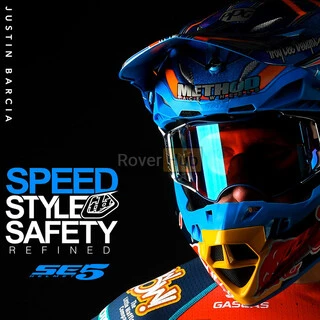 Мото Шолом TLD SE5 Carbon Helmet [QUALIFIER WHITE / BRONZE] LG