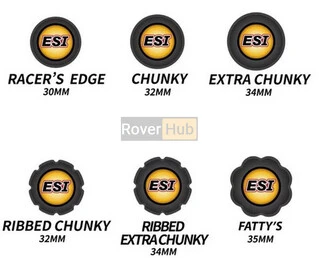 Гріпси ESI Ribbed Chunky Red Silicone Bicycle Grips