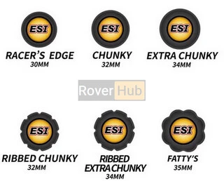 Гріпси ESI Ribbed Extra Chunky Black Silicone Bicycle Grips