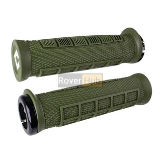 Грипси ODI Elite Pro, V2.1 Lock-On, Army Green w/Black Clamp, зелені із чорними замками