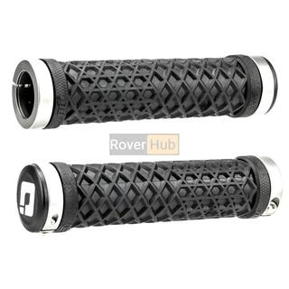 Грипси ODI Vans® Lock-On Grips Black w/ White Clamp, чорні з білими замками