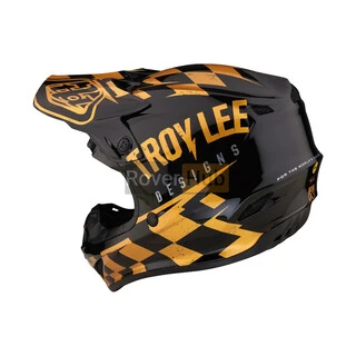 Мотошолом TLD SE4 POLYACRYLITE HELMET RACE SHOP [BLACK/GOLD] MD