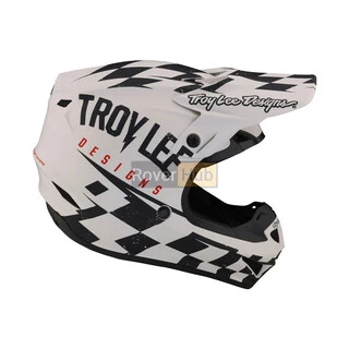 Мотошолом TLD SE4 POLYACRYLITE HELMET RACE SHOP [WHITE/BLACK] MD