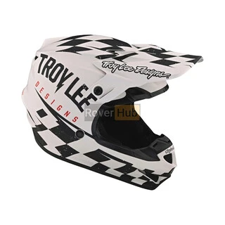 Мотошолом TLD SE4 POLYACRYLITE HELMET RACE SHOP [WHITE/BLACK] MD