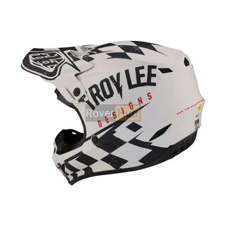 Мотошолом TLD SE4 POLYACRYLITE HELMET RACE SHOP [WHITE/BLACK] MD