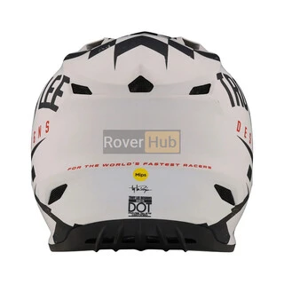 Мотошолом TLD SE4 POLYACRYLITE HELMET RACE SHOP [WHITE/BLACK] LG