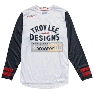 Мото джерсі TLD Scout GP Jersey RIDE ON [CHARCOAL/VINTAGE WHITE] MD