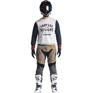 Мото джерсі TLD Scout GP Jersey RIDE ON [CHARCOAL/VINTAGE WHITE] 2X