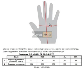 Вело рукавички TLD YOUTH GP PRO GLOVE [BLk] SM