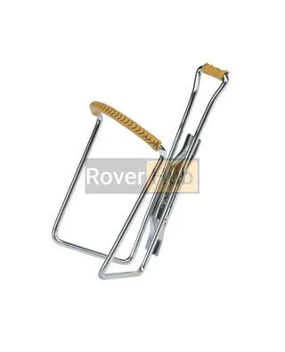 Фляготримач Zefal VINTAGE (1720) сталевий, з шкіряними вставками, 80g, сріблястий