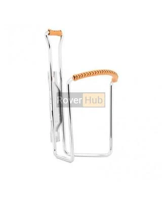 Фляготримач Zefal VINTAGE (1720) сталевий, з шкіряними вставками, 80g, сріблястий