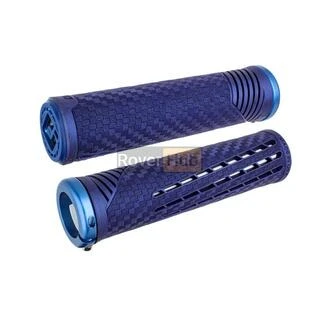 Гріпси ODI CF Grip v2.1 Lock-On Sapphire/Blue w/MtBlueClamp