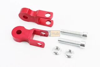 Подовжувач заднього амортизатора 45мм к-кт 2шт + болти + гайки, червоний