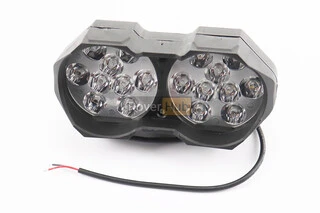 Фара подвійна додаткова світлодіодна вологозахисна - 18 LED, (146*62mm) з кріпленням, тип 2