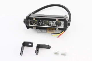 Фара дополнительная светодиодная влагозащитная - 3 LED с креплением, прямоугольная 90*25мм