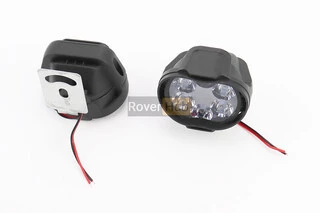 Фара додаткова світлодіодна вологозахисна - 6 LED з кріпленням, к-кт 2шт 64*52мм, тип 1