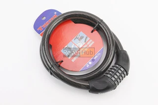 Замок протиугінний тросовий 1000х20мм з 5-ти значним кодом, TY462