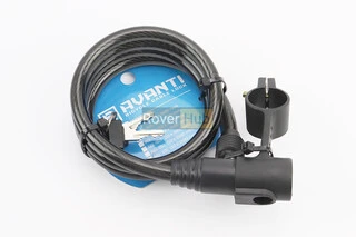 Замок противоугонный тросовый 1200х10мм под ключ, крепл. за трубу сидения, AGL-102