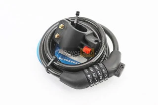 Замок противоугонный тросовый 1500х10мм с 4-х значным кодом, крепл. за трубу сидения, AGL-705