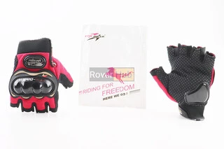 Перчатки мотоциклетные без пальцев XL-Красные, тип 2