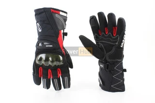Перчатки мотоциклетні, теплі XL-Чорно-Червоні