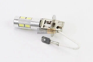 Лампа фари H3 12V - LED-8 + 2 (лінза)