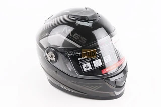 Шолом інтеграл, закритий BLD-М65 L (59-60см), ЧОРНО-СІРИЙ