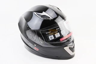 Шолом інтеграл, закритий BLD-M62 М (57-58см), ЧОРНИЙ глянець