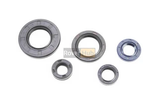 Сальники к-кт 5шт (10x18x6; 12x18x5; 12x21x4; 20x30x4,5; 20x38x5) двигуна