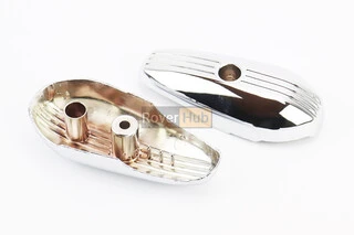 Honda GIORNO AF-24 пластик - накладка амортизатора переднего к-кт 2шт, ХРОМ