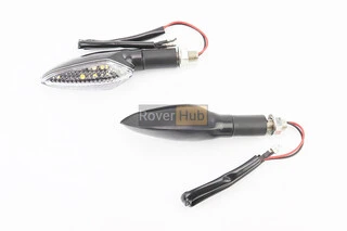 Поворот діодний RACING чорний малий, 2шт, тип 1