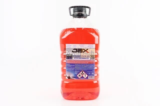 Рідина для очищення скла -10&deg;С (в бачок омивача), червона 5L