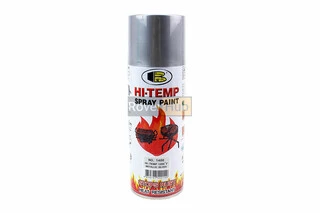 Фарба акрилова жаростійка 1200°F, №1400 &quot;СРІБНИЙ МЕТАЛІК&quot;, Аерозоль 400ml
