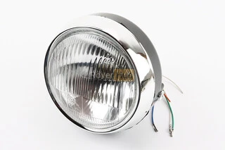 Фара передняя &quot;черная&quot; ALPHA круглая D=150mm