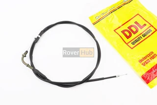 Трос газу для GY6 під карбюратор JH70 (кріплення верхнє з гайкою) (з регулюванням по довжині) (трос 202см; кожух 193см)