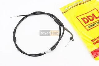 Трос газу для GY6 під карбюратор JH70 (кріплення верхнє з шайбою) (з регулюванням по довжині) (трос 196см; кожух 186см)