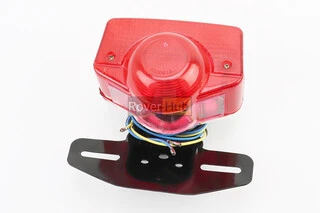 Ліхтар задній ALPHA, чорна ніжка під два болти