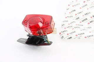 Ліхтар задній ALPHA, чорна ніжка під два болти