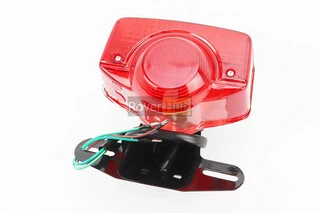 Ліхтар задній ALPHA, чорна ніжка під два болти (якісний), тип 2