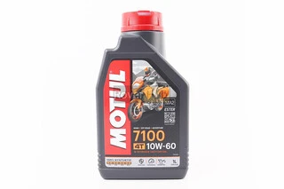 Олива 4T 10W-60 - синтетична мотоциклетна &quot;7100 SYNTHETIC 100%&quot;, 1L