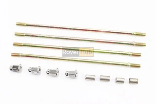 Шпилька двигуна к-кт 70cc (193мм-2шт, 186мм-2шт) + гайки, втулки