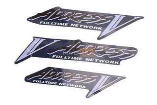 Наклейки набір 3шт "Address V" 2471 (23х6см)