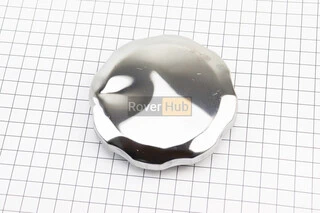 УЦЕНКА Крышка бака топливного (для генератора 2-9кВт) D-93mm, 168F/170F/173F/177F/182F/188F/190F, металл, "ХРОМ" (небольшие
