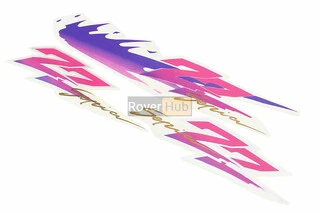 Наклейки на планшеті "ZZ Sepia" фіолетові набір 3шт 36х7, 0654