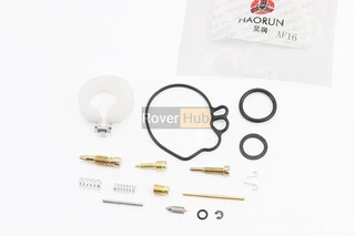 Ремонтный комплект карбюратора Honda TACT AF16, 15 деталей+поплавок