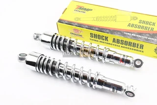 Амортизатор задний 330mm*d52mm (втулка 12mm / втулка 10mm) регулир., хром к-кт 2шт