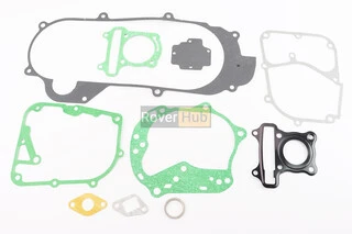 Прокладки двигуна 50cc-39мм, к-кт 10 деталей, короткий варіатор (метал)